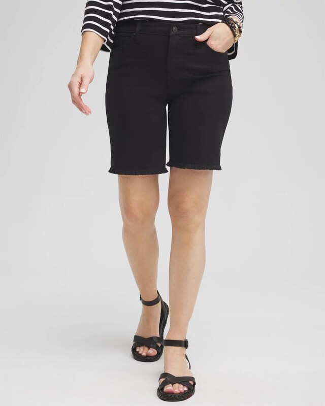 Girlfriend 7 Fray Hem Shorts